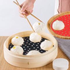 Siyah Isıya Dayanıklı Yıkanılabilir Silikon Fırın Ve Airfryer Pişirme Matı