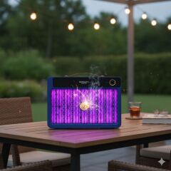 KanguruMarkt 4000mAh Şarj Edilebilir Kablosuz 3000V Yüksek Güçlü Elektrikli Sivrisinek Öldürücü Sivrisinek Öldürme Lambası,Sinek Kıran BG-009 2000 mah