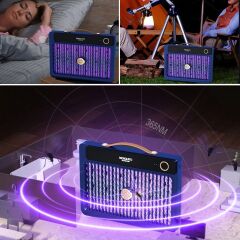 4000mAh Şarj Edilebilir Kablosuz 3000V Sivrisinek Öldürücü