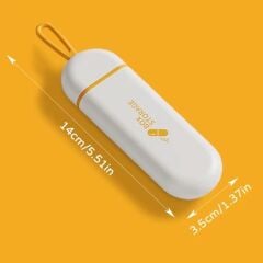 KanguruMarkt® 3 Bölmeli Taşınabilir Seyahat Tipi Hap Saklama Kutusu İlaç Saklama Kutusu