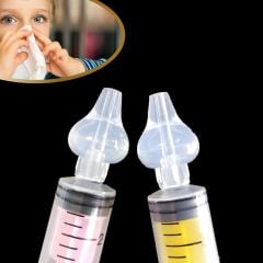 KanguruMarkt® Yeniden Kullanılabilir, Manuel Burun Temizleyici 10ml Kapasiteli Burun Açıcı Şırınga