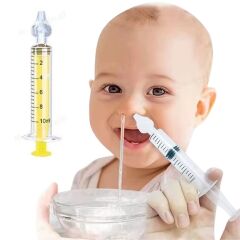 KanguruMarkt® Yeniden Kullanılabilir, Manuel Burun Temizleyici 10ml Kapasiteli Burun Açıcı Şırınga