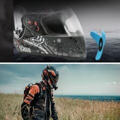 KanguruMarkt® Motorsiklet Kask Önü Takılan Telefon Tutucu Aksiyon Kamerası Takılabilen Aparat