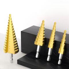 3 Parça Kademeli Matkap Ucu Paslanmaz