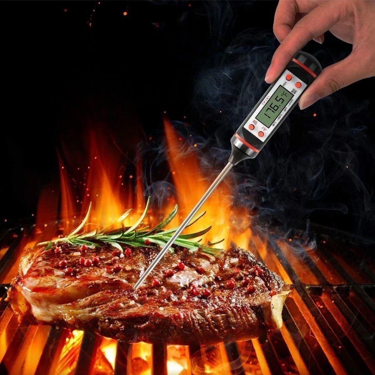 KanguruMarkt® Dijital Gıda Termometresi Süt,Et,Yoğurt Mayalama,Mama Derecesi Ölçer Gıda Termometresi