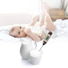 KanguruMarkt® Dijital Gıda Termometresi Süt,Et,Yoğurt Mayalama,Mama Derecesi Ölçer Gıda Termometresi