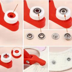 Plastik Tekstil Ürünleri İçin Çıtçıt Takma Aleti