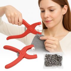 KanguruMarkt® Plastik Çıt Çıt Pensi–Kıyafet, Bebek Önlüğü, Gömlek ve Tekstil Ürünleri İçin Çıtçıt Takma Aleti