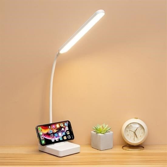 KanguruMarkt® İnce Uzun USBli Dokunmatik 3 Kademeli 360 Derece Özel Göz Korumalı led Lityum Masa Lambası