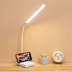 KanguruMarkt® İnce Uzun USBli Dokunmatik 3 Kademeli 360 Derece Özel Göz Korumalı led Lityum Masa Lambası