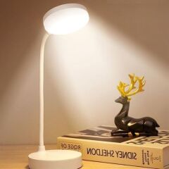 Yuvarlak USBli Dokunmatik 3 Kademeli Özel Göz Korumalı Masa Lambası