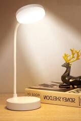 Yuvarlak USBli Dokunmatik 3 Kademeli Özel Göz Korumalı Masa Lambası