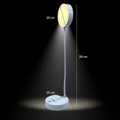 Yuvarlak USBli Dokunmatik 3 Kademeli Özel Göz Korumalı Masa Lambası