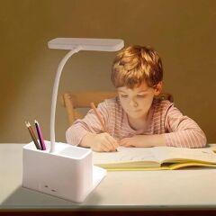 KanguruMarkt® Kalemlikli USBli Dokunmatik 3 Kademeli 360 Derece Özel Göz Korumalı led Lityum Masa Lambası