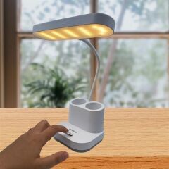KanguruMarkt® Kalemlikli USBli Dokunmatik 3 Kademeli 360 Derece Özel Göz Korumalı led Lityum Masa Lambası