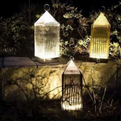 KanguruMarkt® Fener Model USB Şarjlı Dokunmatik 3 Farklı Işık Modlu Masa Üstü Kristal Akrilik Lamba Led