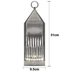 KanguruMarkt® Fener Model USB Şarjlı Dokunmatik 3 Farklı Işık Modlu Masa Üstü Kristal Akrilik Lamba Led