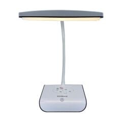 KanguruMarkt® Şarjlı Oynar Esnek Başlıklı Dokunmatik 3 Farklı Modda Yanan Kaymaz Taban LED Masa Lambası