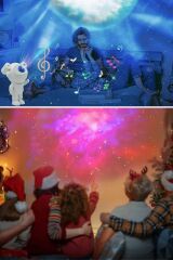 KanguruMarkt® Stickerlı ,Kumandalı ASTRONOT Model Gece Lambası