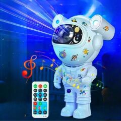 KanguruMarkt® Stickerlı ,Kumandalı ASTRONOT Model Gece Lambası
