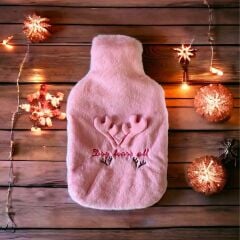 2 Litre Geyikli Model Peluş Kılıflı Sıcak Su Torbası