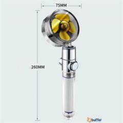 Turbo Pervaneli ve Filtreli Su Tasarruflu Duş Başlığı