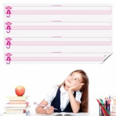 KanguruMarkt® Kılavuz Çizgili Akıllı Kağıt Yazı Tahtası Duvarda İz Bırakmaz Statik Yeni Müfredata Uygun 100x56cm