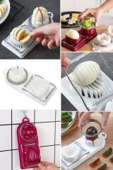 KanguruMarkt® Çok Fonksiyonlu Eşit Yumurta ,Meyve Dilimleyici Kesici Aparat