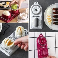 KanguruMarkt® Çok Fonksiyonlu Eşit Yumurta ,Meyve Dilimleyici Kesici Aparat